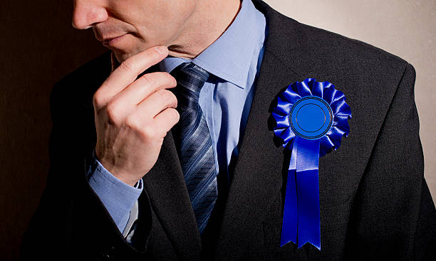 Pensive Election Candidate stock photo