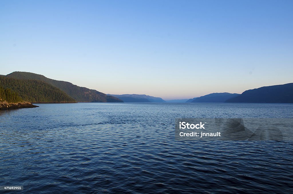 Sagenay Fjord, Quebec, Kanada, rzeki, jeziora Forest, Dramatyczne niebo - Zbiór zdjęć royalty-free (Bez ludzi)