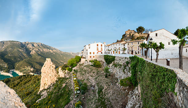 Old Town in Guadalest stock photo