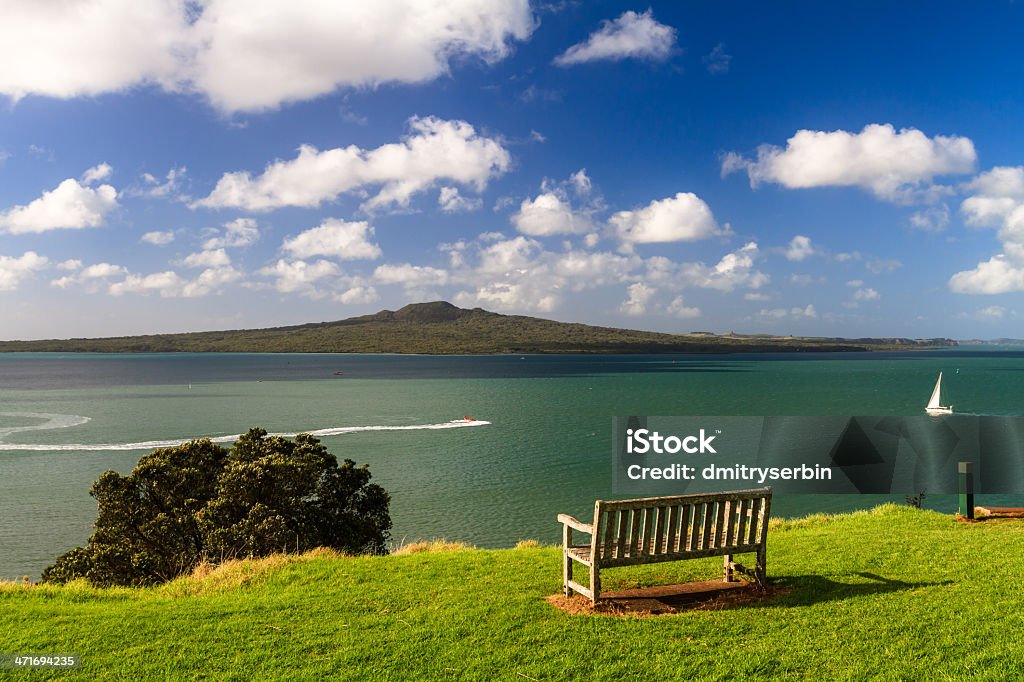 Rangitoto Island from Devonport, Auckland, New Zealand Activity Stock Photo