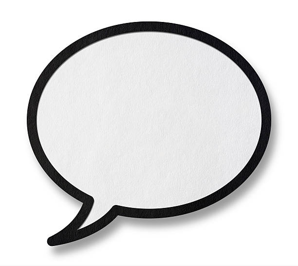 Speech Bubble With Clipping Path stock photo