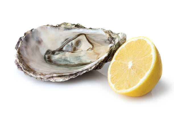 istock Fresh oyster and half of lemon 471696400