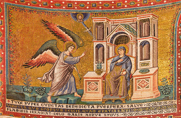 istock Rome - Old mosaic the Anuntiation 471697042