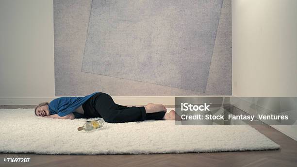 Sobbing Drunk Ceo Stock Photo - Download Image Now - 20-29 Years, Adult, Adults Only