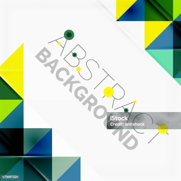 Abstract Geometric Background Modern Overlapping Triangles Stock Illustration - Download Image Now