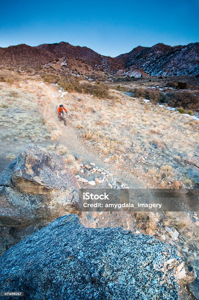 mountain biking movimento - Foto de stock de Adulto royalty-free