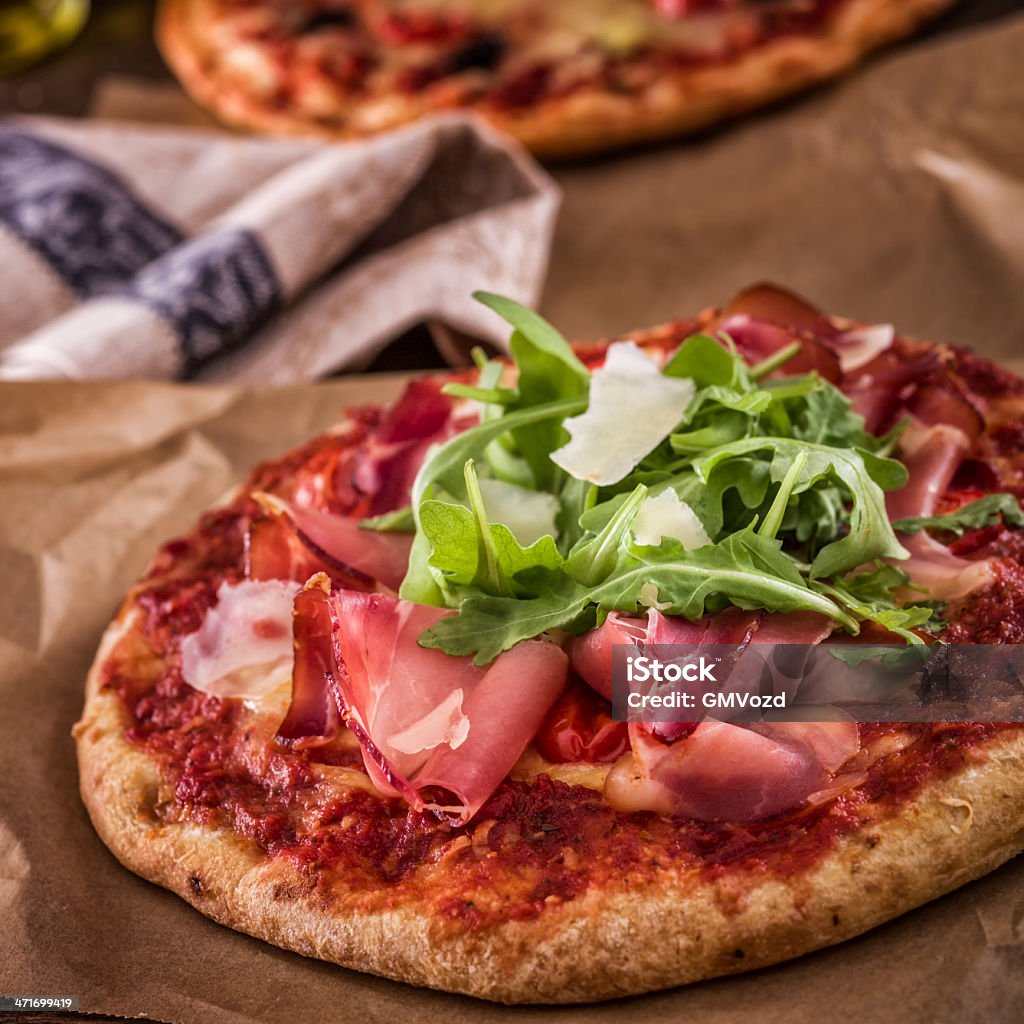 Pizza-Prosciutto - Lizenzfrei Pizza Stock-Foto