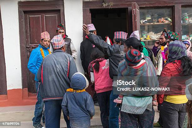 Resident Of The Village Marpha Stock Photo - Download Image Now - 2015, Adult, Adults Only