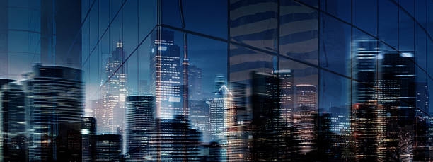 istock High Resolution Abstract Business City in the Evening 471700856