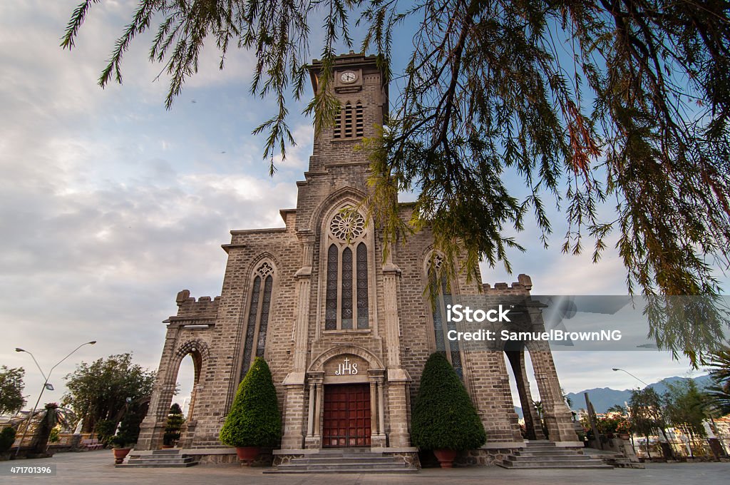 Stone Church (King Cathedrad), Nha Trang, Vietnam Stone Church - One of famous tourist attractions in Nha Trang, Vietnam Nha Trang Stock Photo Stone Church (King Cathedrad), Nha Trang, Vietnam Stone Church - One of famous tourist attractions in Nha Trang, Vietnam Nha Trang Stock Photo