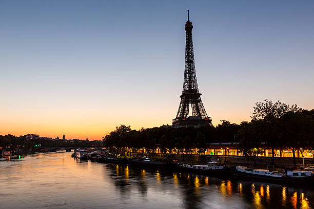 istock Eiffel Tower and d'Iena Bridge at Dawn, Paris, France 471702649