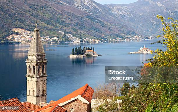 Perast Bay Of Kotor Montenegro Stock Photo - Download Image Now - 2015, Adriatic Sea, Ancient