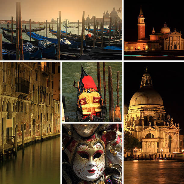 istock Photo collage of Venice at night 471704169