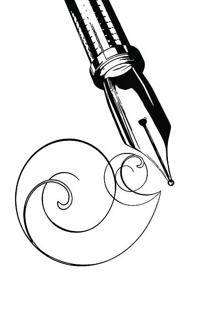 Vector illustration of pen