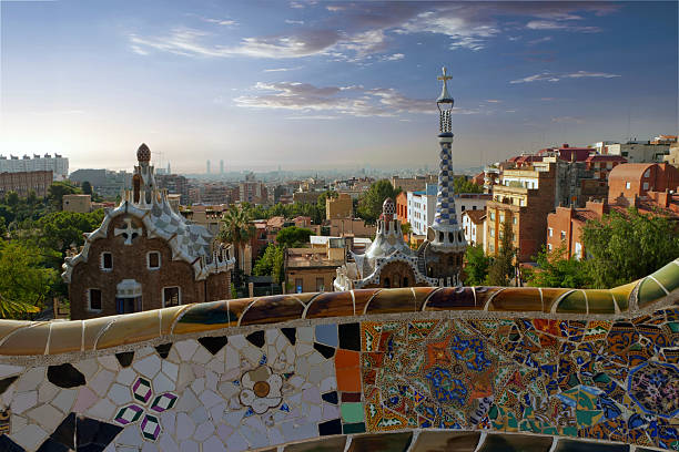 istock Gaudi Parc Guell. Barcelona landmark, Spain. 471704981