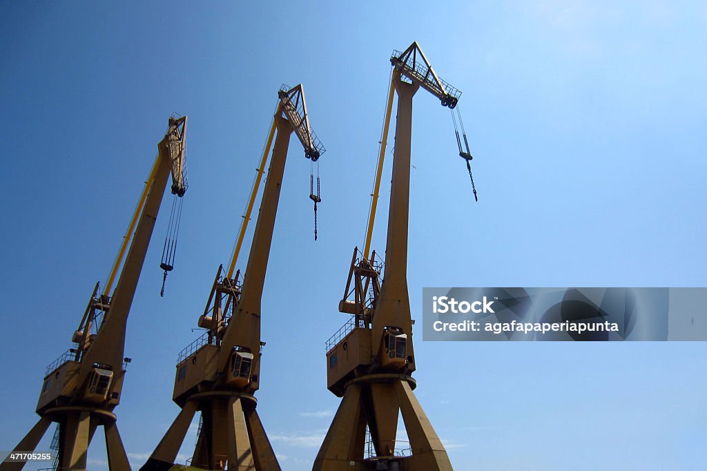 Trois grues - Photo de Affaires Finance et Industrie libre de droits