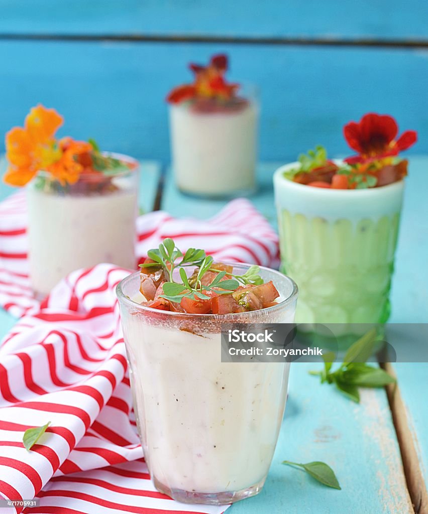 Couve-flor panna cotta - Royalty-free Comida Foto de stock