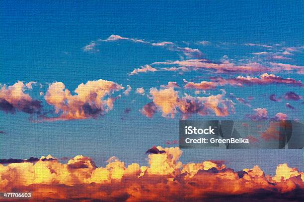 Pintado Sky Foto de stock y más banco de imágenes de Abstracto - Abstracto, Aire libre, Arte