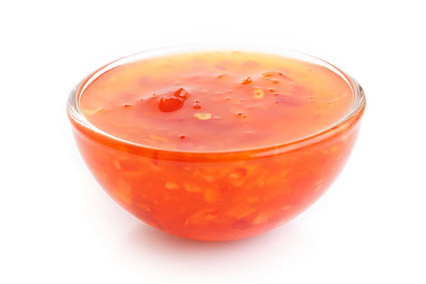 istock Sweet chilli sauce in small glass dish. 471708520