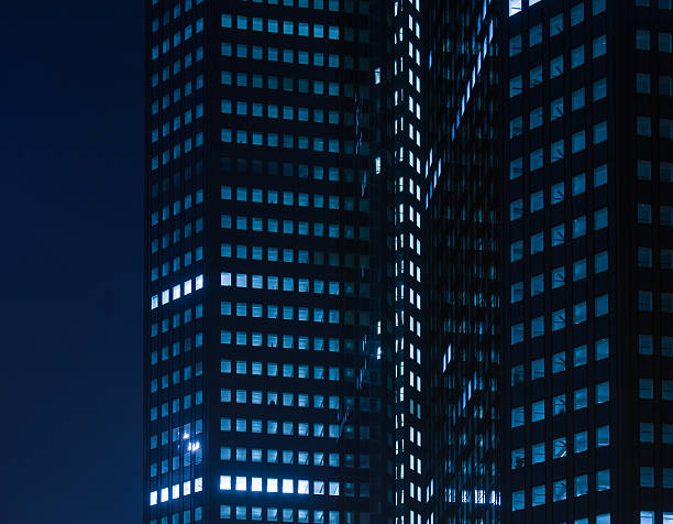 istock Urban lights at night in Frankfurt, Germany 471708646