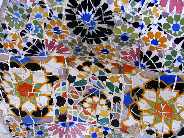 istock Mosaic by Gaudi in Park Guell 471708929