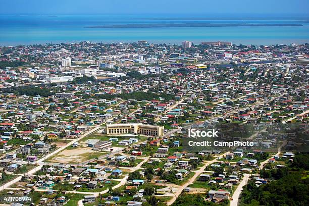 Belize City Aerial Photo Stock Photo - Download Image Now - Belize City, Belize, Aerial View