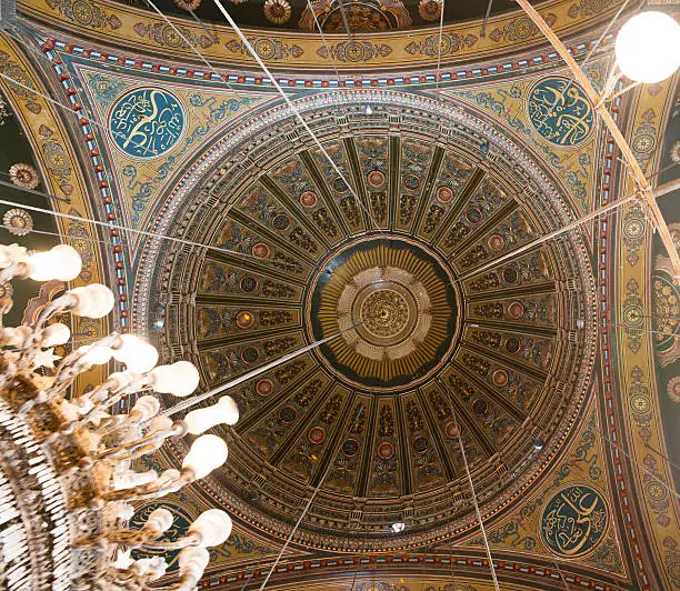 Photo of Ceiling view in Mosque of Muhammad Ali