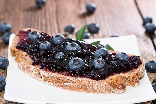 istock Slice of Bread with Blueberry Jam 471709503