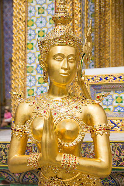istock Kinaree, half-bird half-woman golden statue 471709551