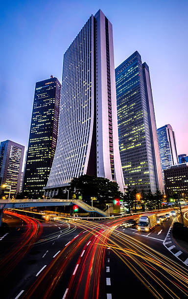 istock traffic in Shinjuku financial district 471709786