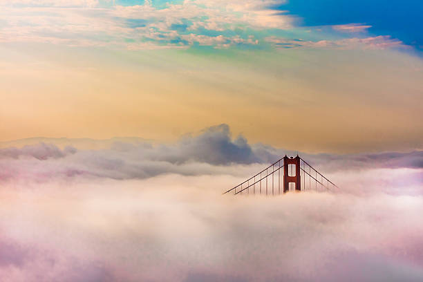 istock Golden Gate Bridge above Clouds after sunrise in San Francisco 471709841