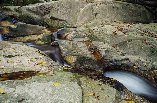 istock Closed up of rock formation in a river. 471712928