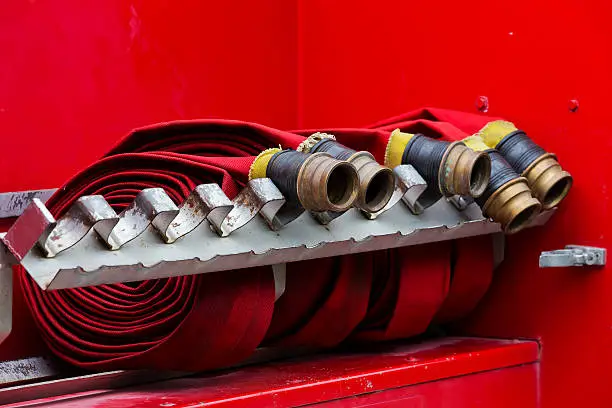 rolled up firehoses