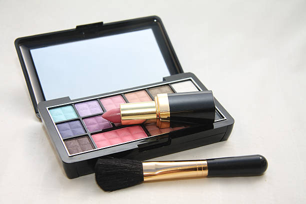 istock eye shadow palet with lipstick and brush 471715017