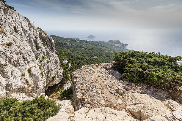 istock monolithos castle ancient ruins in Rhodes, Greece 471715891
