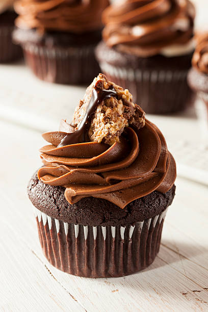 istock Homemade Chocolate Cupcake with frosting 471716885