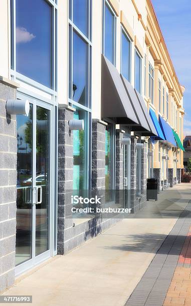 Modern Strip Mall Store Exterior Stock Photo - Download Image Now - Commercial Real Estate, Small Business, Building Exterior