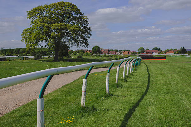 경마장 - horse racing warwickshire sports venue turf 뉴스 사진 이미지