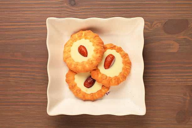istock White chocolate almond cookies 471717704