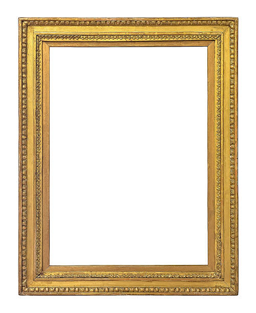 istock Vintage gold color picture frame 471717944