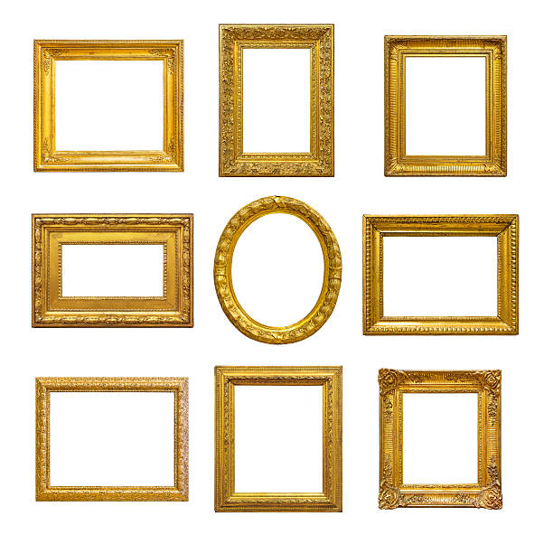 istock Set of Colton vintage frames on a white backdrop 471718012