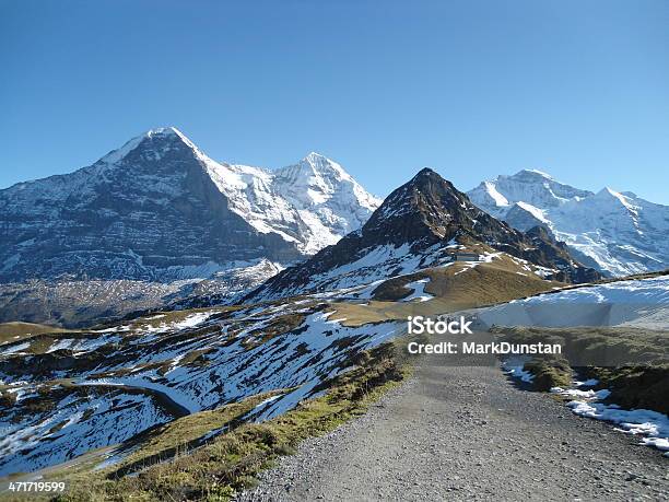 Bernese Montagne Delle Alpi In Svizzeraxl - Fotografie stock e altre immagini di Jungfrau - Jungfrau, Monte Eiger, Monte Mönch