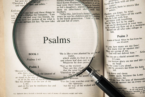 the book of Psalms Reading The New International Version CHIANGMAI, THAILAND, March 17,2015. Reading The New International Version of the Holy Bible on the book of " psalms " at home. March 17,2015 psalms stock pictures, royalty-free photos & images