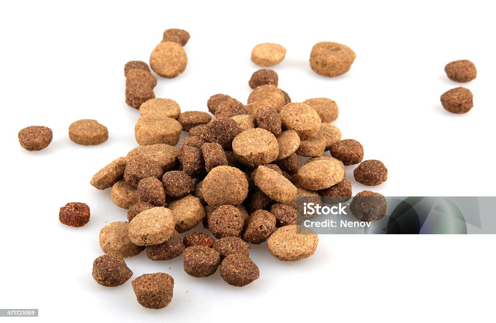 Seco alimentos para animais de estimação - Royalty-free Abrir em Leque Foto de stock