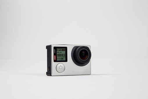 Action Camera isolated on white