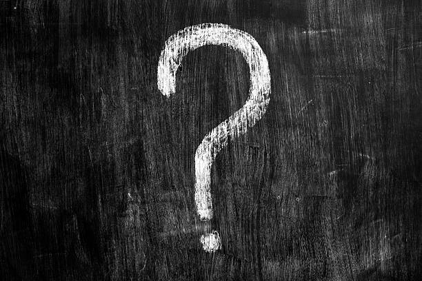istock Chalk drawing of question mark on blackboard 471721471