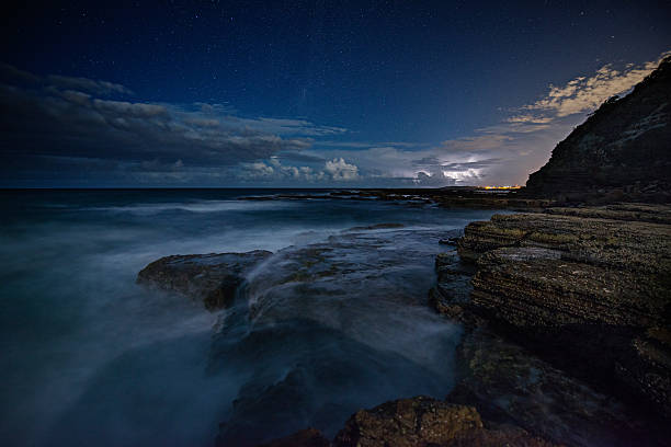 istock Night of Star over seascape 471721518