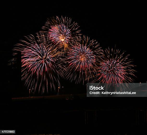 Glitzernde Feuerwerk Über Vancouver British Columbia Kanada Stockfoto und mehr Bilder von Britisch-Kolumbien