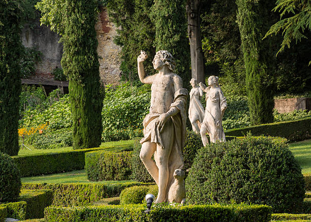 A formal Italian garden in Verona Italy
