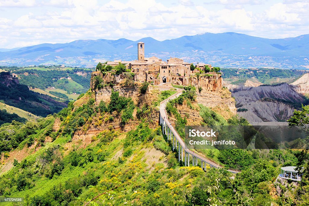 Toscane hill ville - Photo de Antique libre de droits